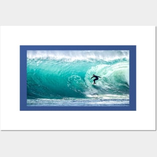 Surfer wave Posters and Art